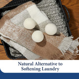 Cosy House Collection Wool Dryer Balls - Premium Reusable Natural Fabric Softener - Eco-Friendly, Saves on Time and Energy - Soften Clothes Naturally