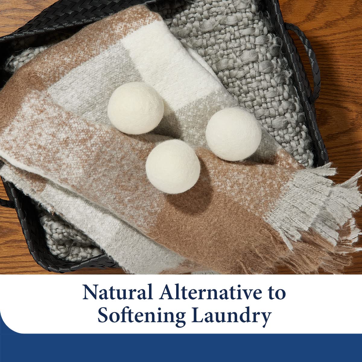 Cosy House Collection Wool Dryer Balls - Premium Reusable Natural Fabric Softener - Eco-Friendly, Saves on Time and Energy - Soften Clothes Naturally