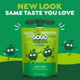 GoGo squeeZ Applesauce and Fruit Puree Variety Pack, Apple, Peach & Gimme Five!, 3.2 oz (Pack of 20), Unsweetened Fruit Snacks for Kids, Gluten Free