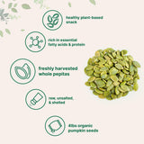 Organic Pumpkin Seeds, 4lbs | Raw, Unsalted, & Shelled - Whole Pepitas | Pumpkin Seeds to Eat | Great for Baking, Smoothies, & Salad Toppings |