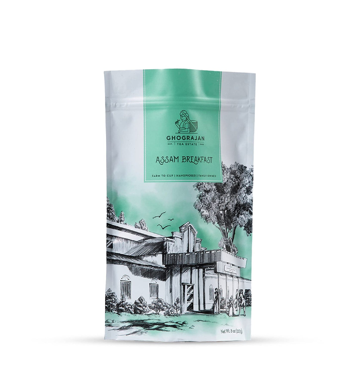 Assam Breakfast High Caffeine Loose Black Tea from India (200+ Cups) - Fresh Harvest - Perfect for Strong Morning Milk Tea Or Indian Chai Tea