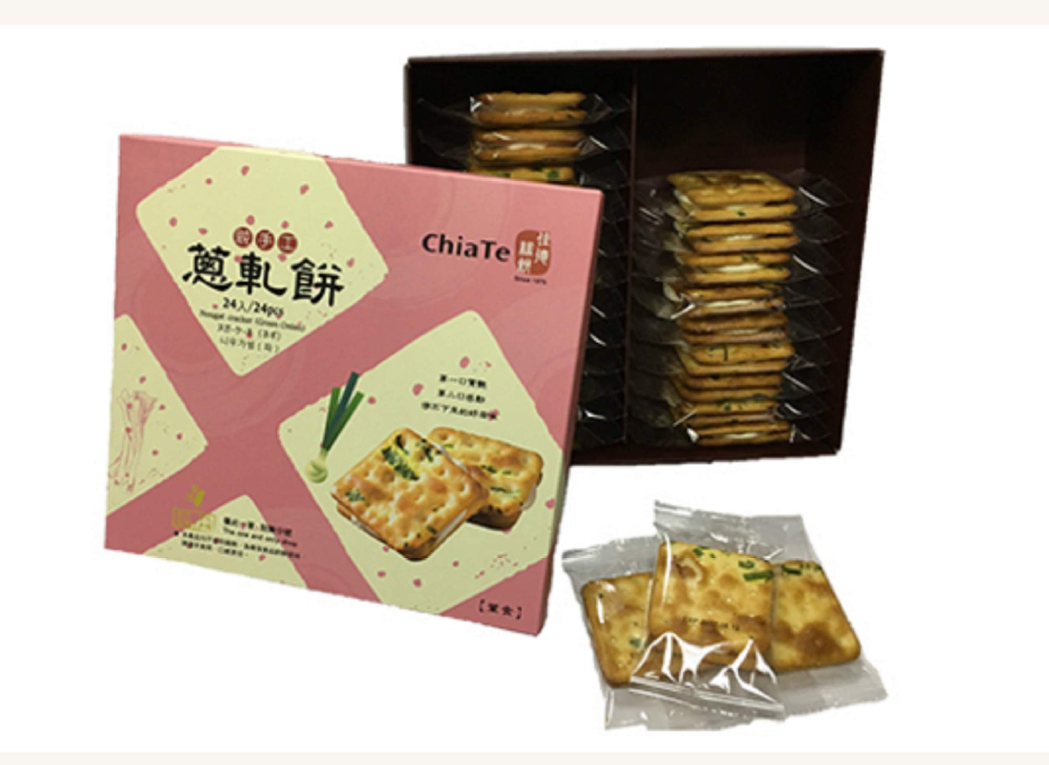 CHIA TE Onion Nougat Biscuit(24pcs) Best Taiwanese Gift - Fresh Stock-Taiwan food -iCarry