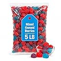 Mixed Gummi Berries Candy, Assorted Fruity Chewy Gummies, 5 lb Bulk Bag