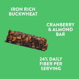 GluteNull Buckwheat Granola Bars, Cranberry-Raisin, Gluten Free, Plant Based, Good Source of Fiber, 8oz