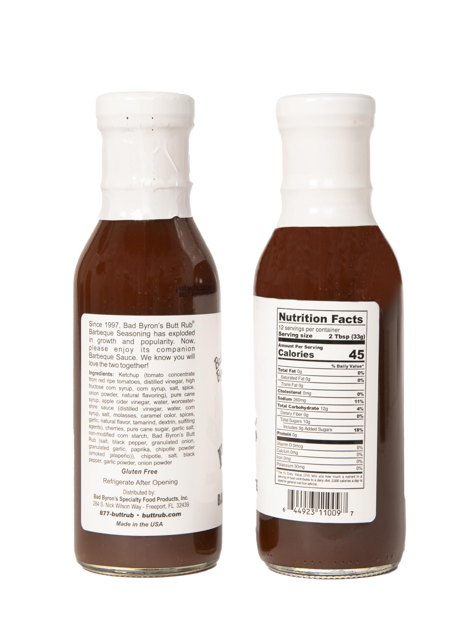 Bad Byron's Butt Rub Competition Barbeque Sauce, 14 oz | Tomato-Based BBQ Sauce | Sweet Heat & Tangy Flavor | Perfect for Grilling & Smoking (14 Ounce