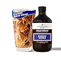 Christopher Bean Hand Crafted Blueberry Crumble Flavored Coffee - Unsweetened Cold Brew & Iced Instant Coffee Distillate Liquid Java - Blueberry
