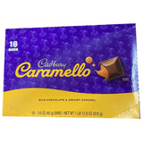 Cadbury Caramello Milk Chocolate With Creamy Caramel, 1.6-oz, 18 Count (Pack of 1) CHOC. CANDY - REGULAR SIZE