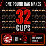 Banned Coffee™ Ground - World’s Strongest High Caffeine Coffee That Shouldn’t Be Allowed - Bold Medium-Dark Roast Arabica & Robusta Blend - Extreme