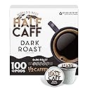 World's Best Half Caff Dark Roast Coffee Pods, 100 ct, Single Serve Pods - 100% Arabica Coffee, Compatible with Keurig K Cups Maker