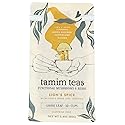 Tamim Teas Lion's Mane Mushroom Tea - Organic Lion's Main with Turmeric and Ginger - US Grown Organic Lion's Mane Mushroom - Caffeine Free Blend - 32