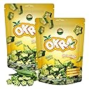 Terraland Okra Crispy Cubes-Sea Salt, Crispy & Crunch, Vegan, No Additives, Idea for Snacking or Pairing with Salad and Cereal 2oz Bag - Pack of 2