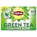 Lipton Signature Blend Green Tea Bags, Unsweetened Teabags for Hot Tea or Iced Tea with Caffeine and Flavonoids, 40 Total Tea Bags