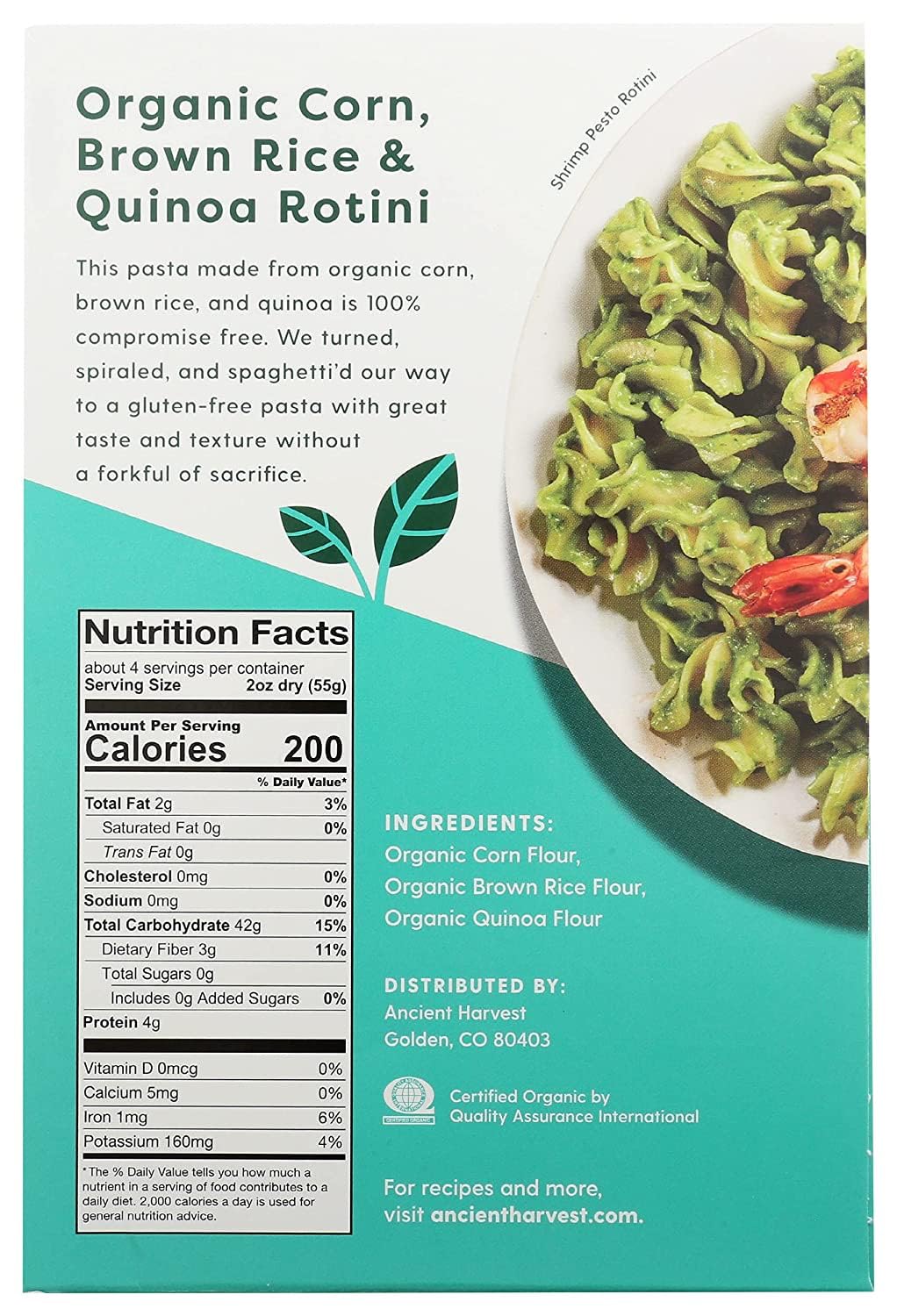 Ancient Harvest Quinoa Wheat Free Rotelle (6x8 oz.)