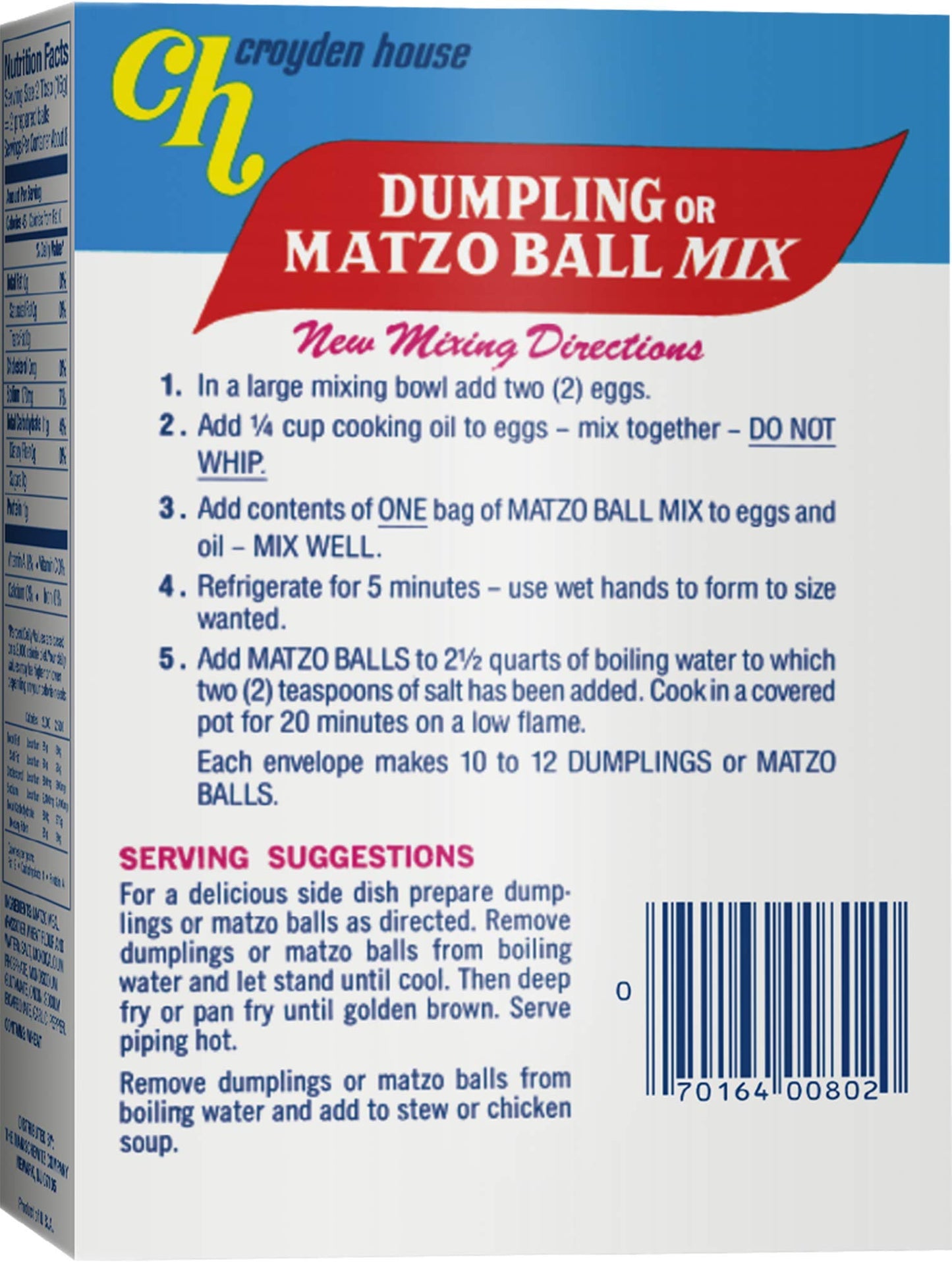 Croyden House Mix Matzo Ball Dumpling Pack of 4