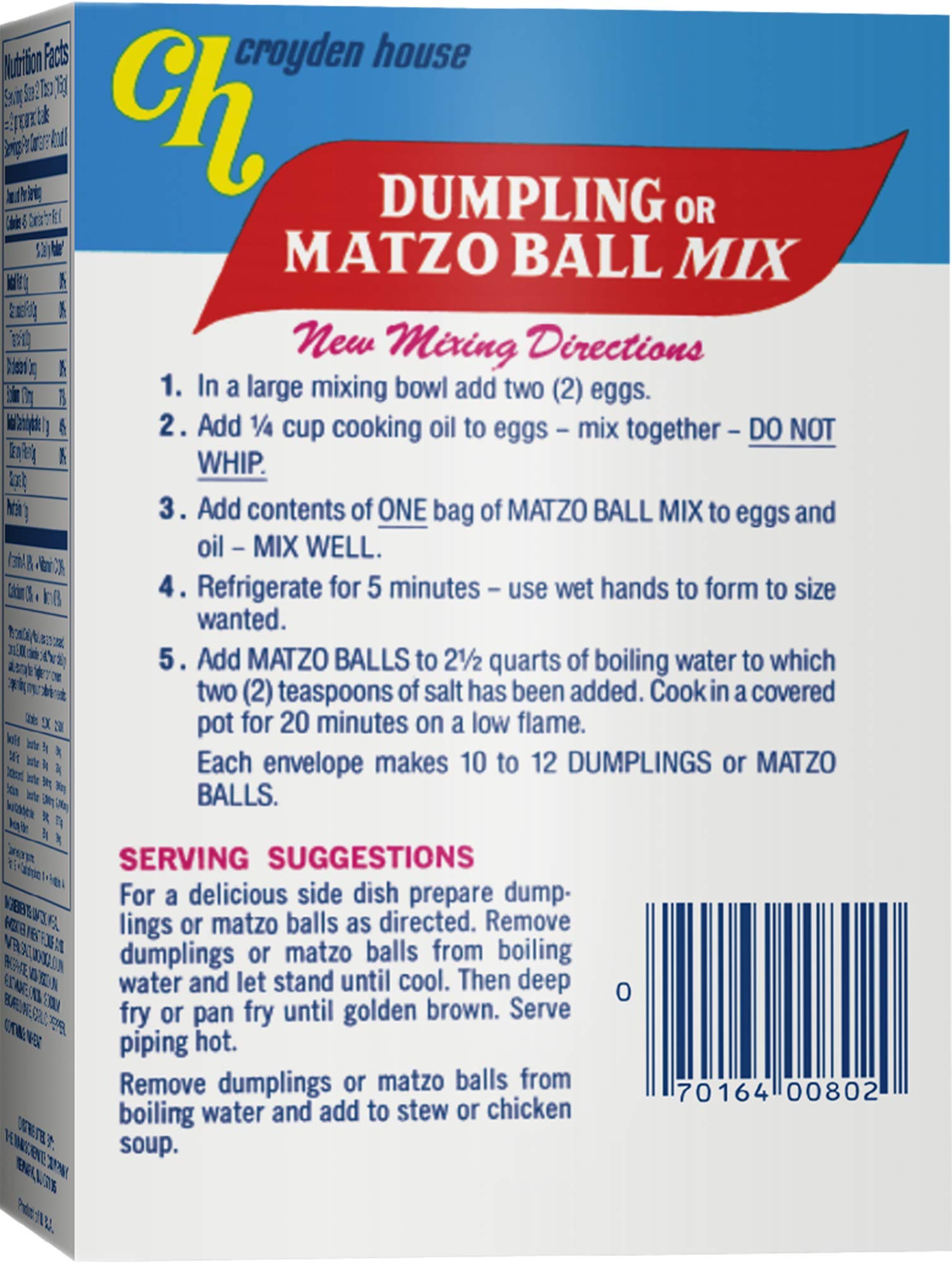 Croyden House Mix Matzo Ball Dumpling Pack of 4