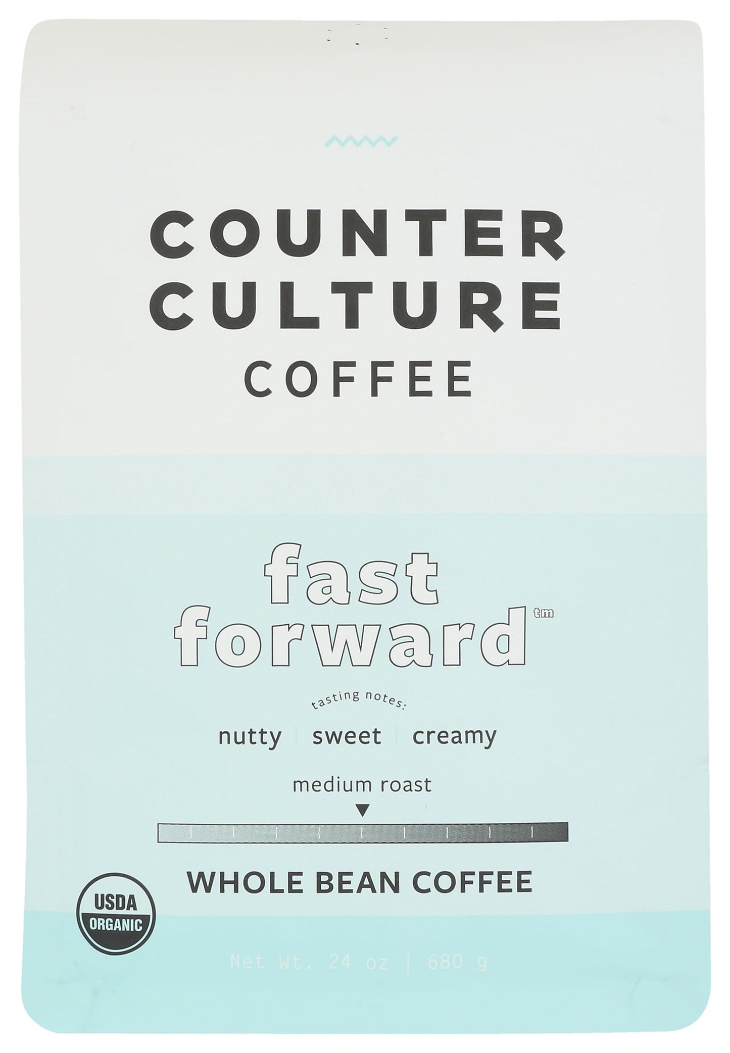 Counter Culture Coffee Organic Fast Forward Whole Bean Coffee, 24 OZ