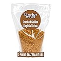Chocolate Works Golden English Crushed Toffee, 2lb (Pack of 1)
