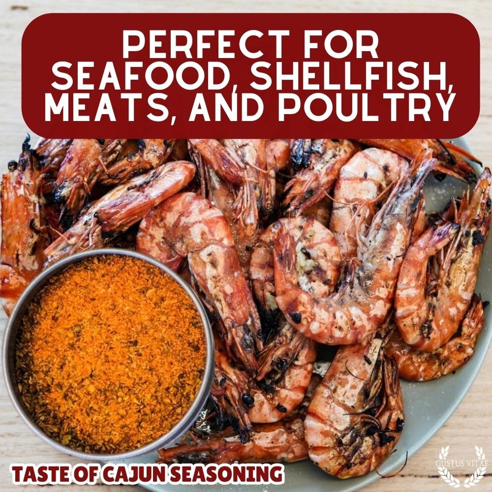 Taste of Cajun | Gourmet Seasoning | Non GMO, All Natural | Artisanal Spice Blend | Handmade in USA in Small Batches | Ultra Premium Spices & Herb Mix