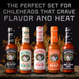 Melinda’s Hot Sauce Variety Pack - Extra Spicy Gourmet Hot Sauce Gift Set with Variety of Heat Levels - Includes XXXXtra Reserve, Garlic Habanero
