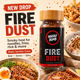NoodleBomb Fire Dust Chili Sesame Seasoning Blend - Smoky Savory Heat - 3.2 oz Shaker