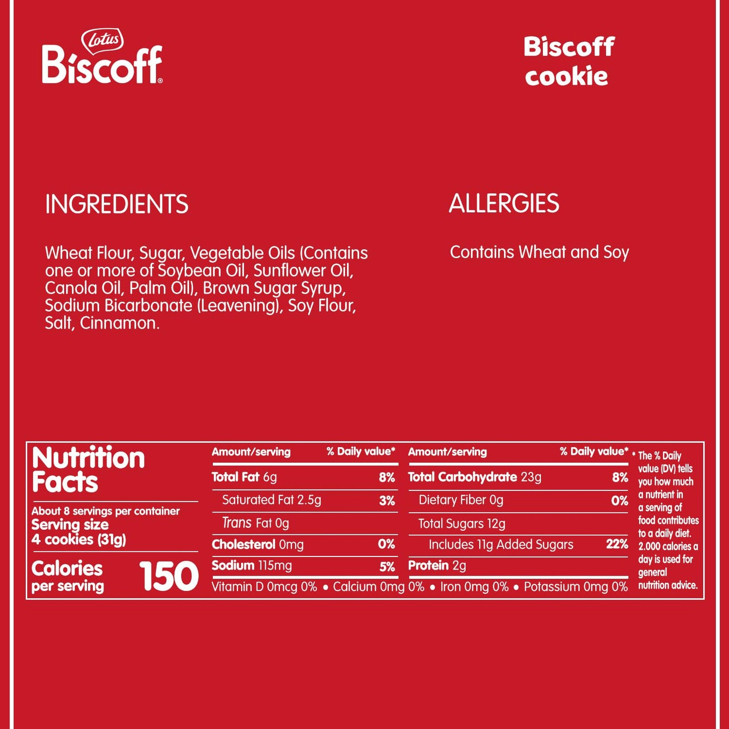 Lotus Biscoff - European Biscuit Cookies - non GMO Project Verified + Vegan - 8.8 Ounce