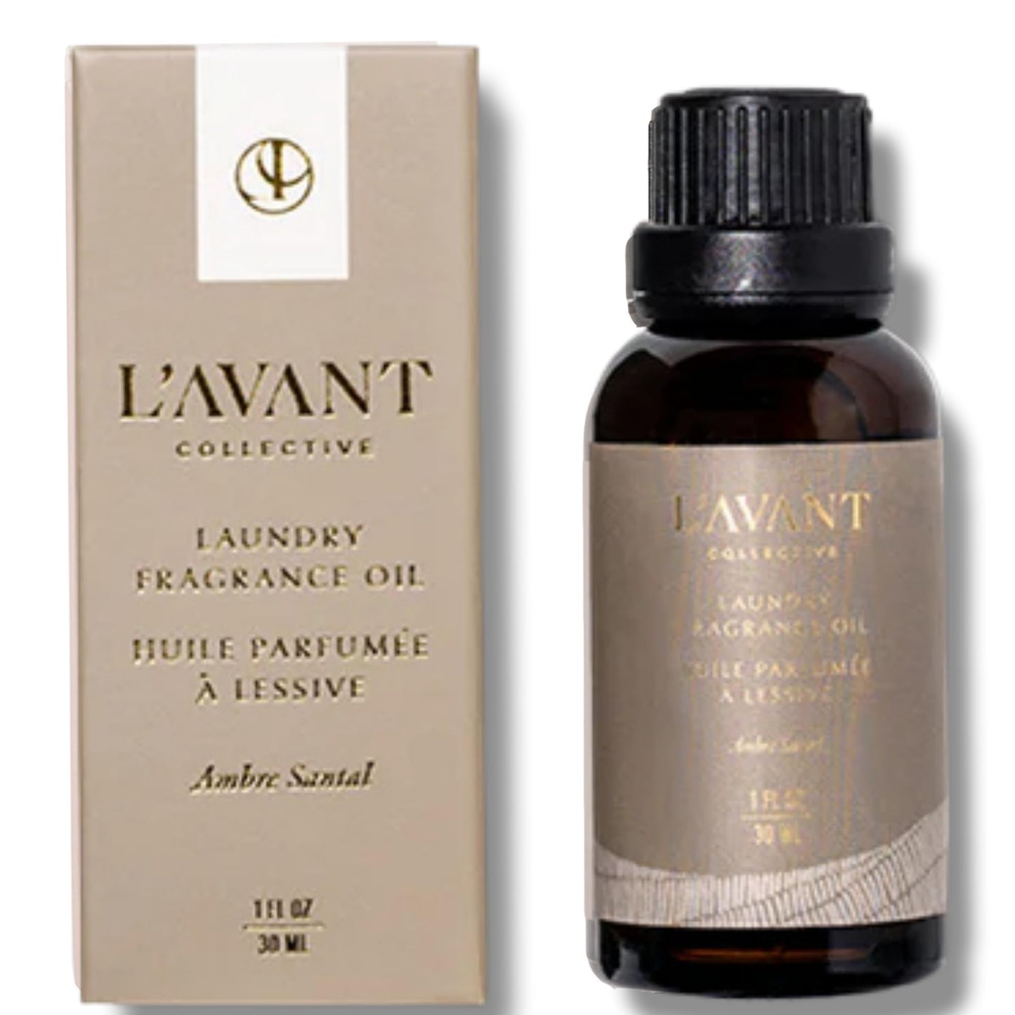 L'AVANT Collective | Essential Oils for Laundry - Dryer Balls Scents - Scented Fragrance Essential Oil Drops | Laundry Oil - Ambre Santal