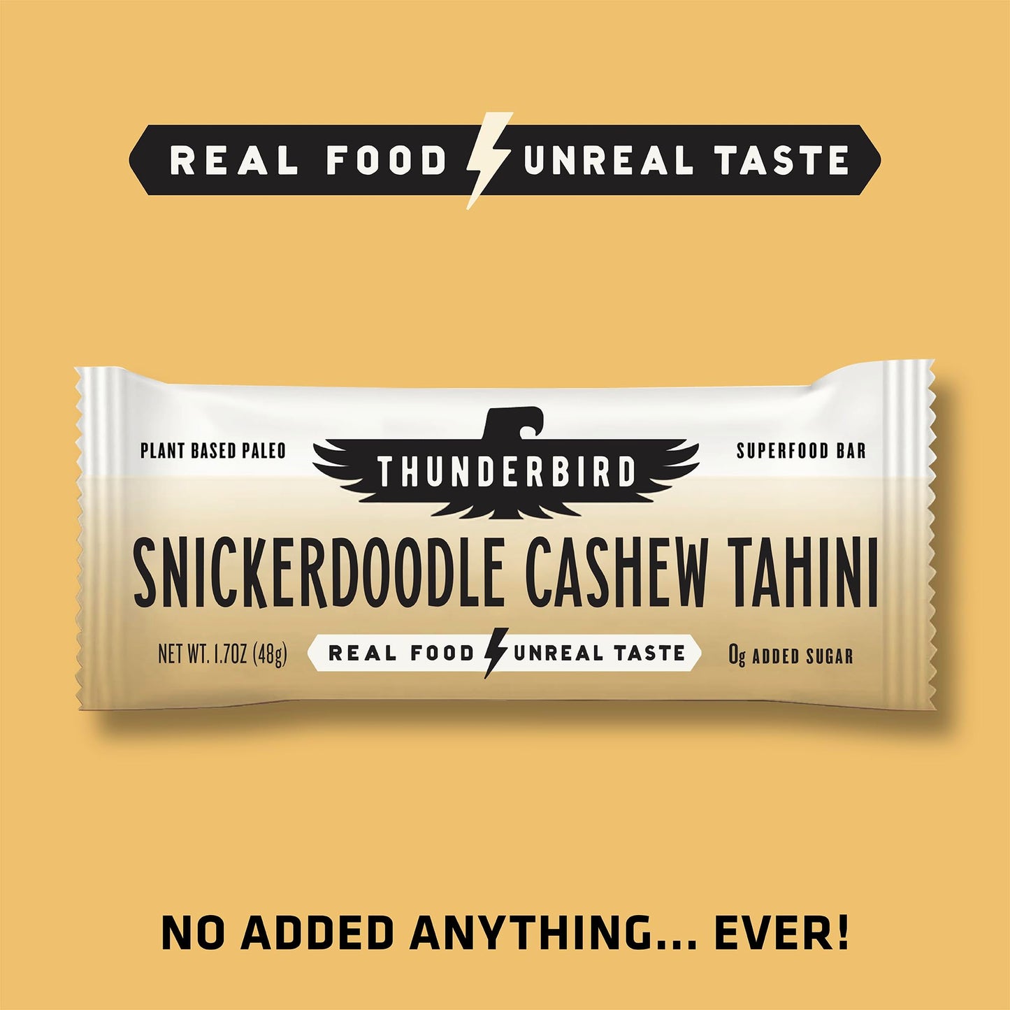 Thunderbird Bars Energy Snack, Gluten-Free with Protein, Healthy Real Food, Vegan Paleo Non-GMO, No Added Sugar, Sweet Spicy Savory Variety Flavor