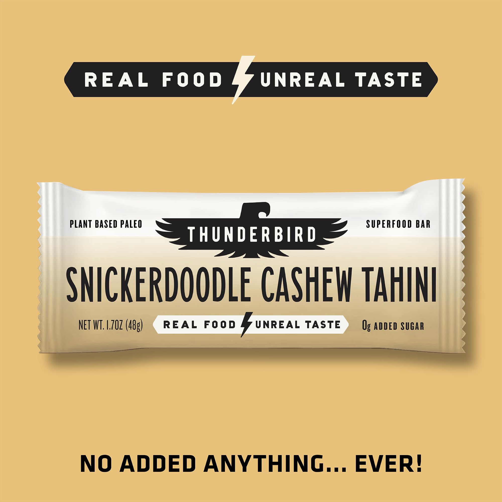 Thunderbird Bars Energy Snack, Gluten-Free with Protein, Healthy Real Food, Vegan Paleo Non-GMO, No Added Sugar, Sweet Spicy Savory Variety Flavor