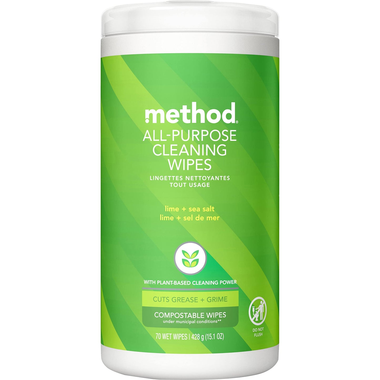 Method Lime & Sea Salt All Purpose Cleaning Wipes, 70 CT