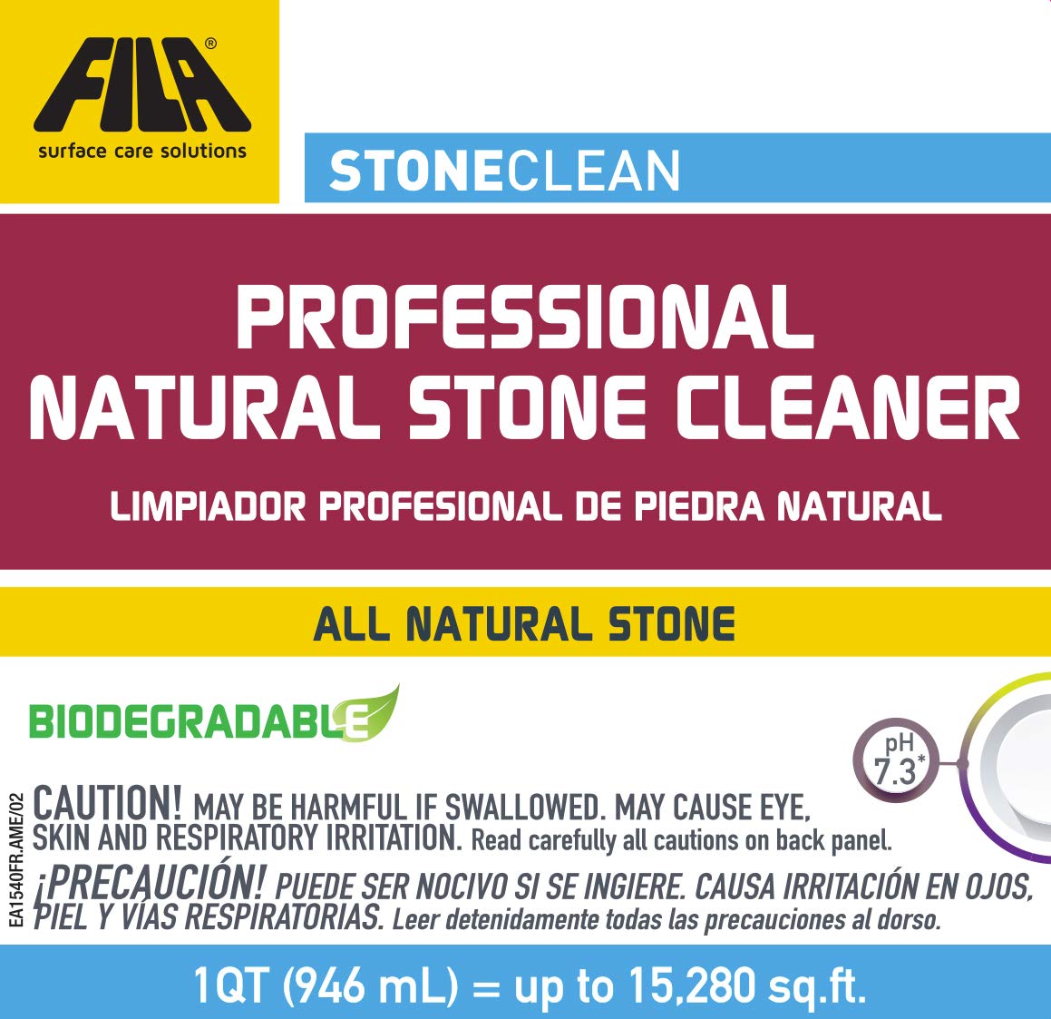 FILA Surface Care solutions STONECLEAN Natural Stone Cleaner, 1 GAL (1QT)