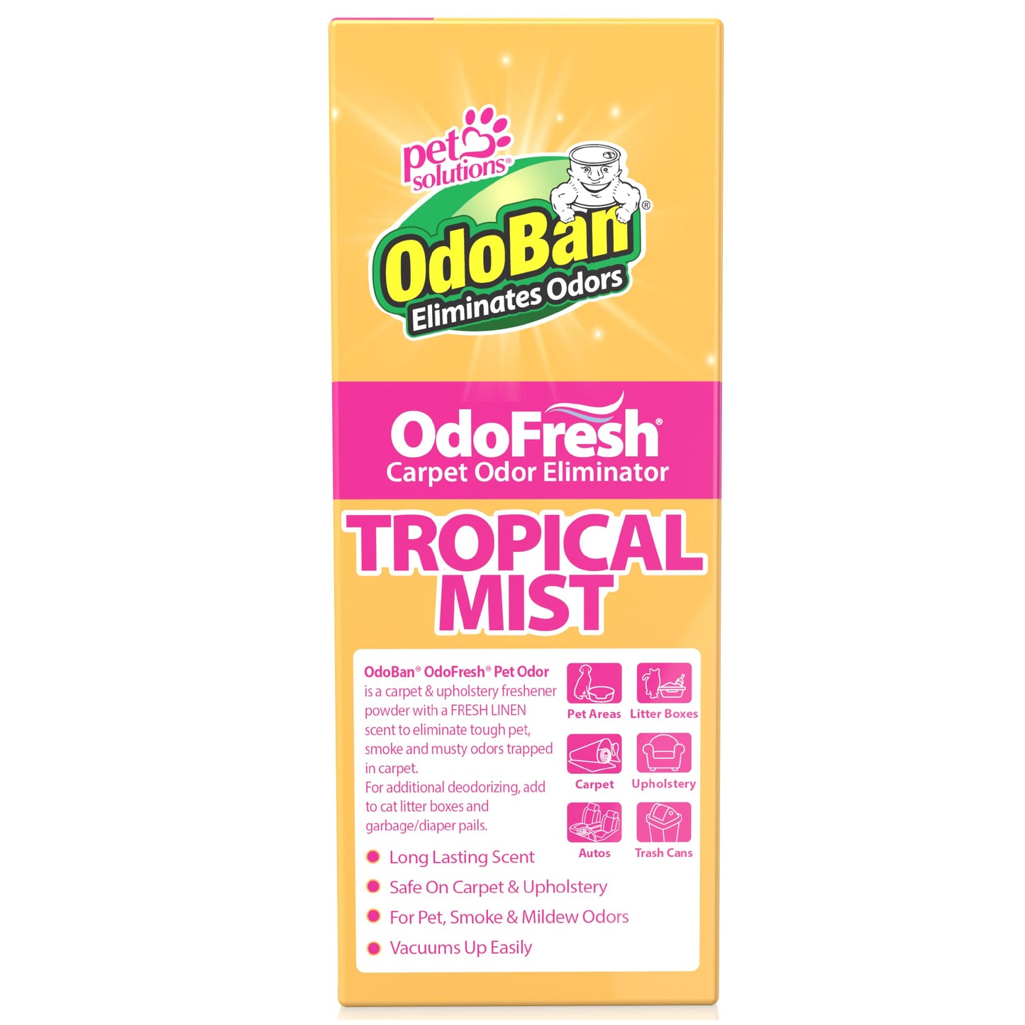 OdoBan OdoFresh Carpet and Room Deodorizer Powder for Home Smells and Odors Including Smoke, Pet Urine, Dogs, and Cat Litter, Made in the USA