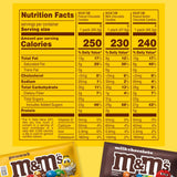 M&M'S Milk Chocolate, Peanut, and Peanut Butter Candy Variety Pack, Individually Wrapped Full Size Pack of 18 Bulk Candy Chocolate for Parties, Baking