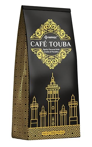 Imphex Cafe Touba | Premium Senegalese Coffee | Spicily Flavored With Grains of Paradise | 200g (7.05 oz) | Ground | Medium Roast