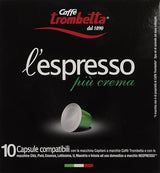Trombetta l'espresso Piu Crema, (Pack of 8)