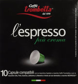 Trombetta l'espresso Piu Crema, (Pack of 8)