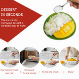 24Vegan - Sweet Coconut Sticky Rice | Ready to Eat Vegan Dessert, Gluten-Free | Organic Coconut Rice Pudding (7.8oz) - Pack of 1