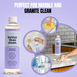 Better Than Clean 3-Pack Concentrates - Fragrance Free Cleaning Products - Plant-Based Cleaners for Bath, Shower, Stone & All Purpose - Non-Toxic, No