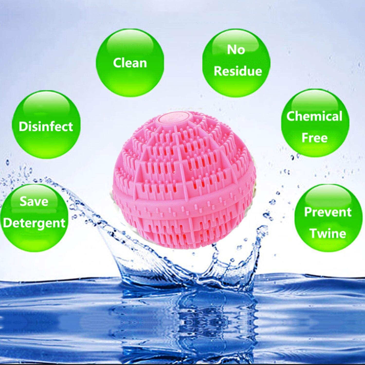 Laundry Washing Machine Balls Washer and Dryer Washing Ball Set of 2