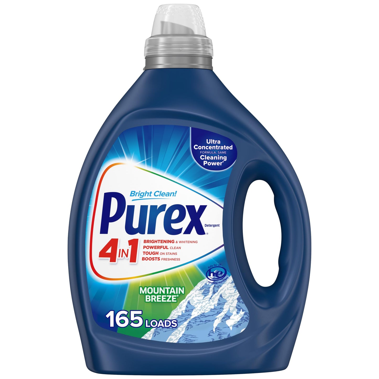 Purex Fresh Mountain Breeze Liquid Detergent - 82.5 fl oz, 165 Loads, Ultra-Concentrated