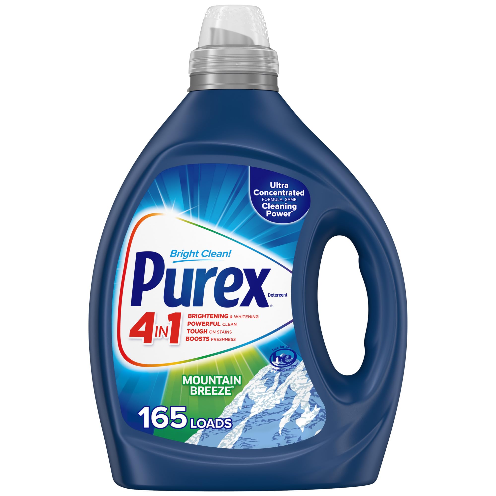 Purex Fresh Mountain Breeze Liquid Detergent - 82.5 fl oz, 165 Loads, Ultra-Concentrated