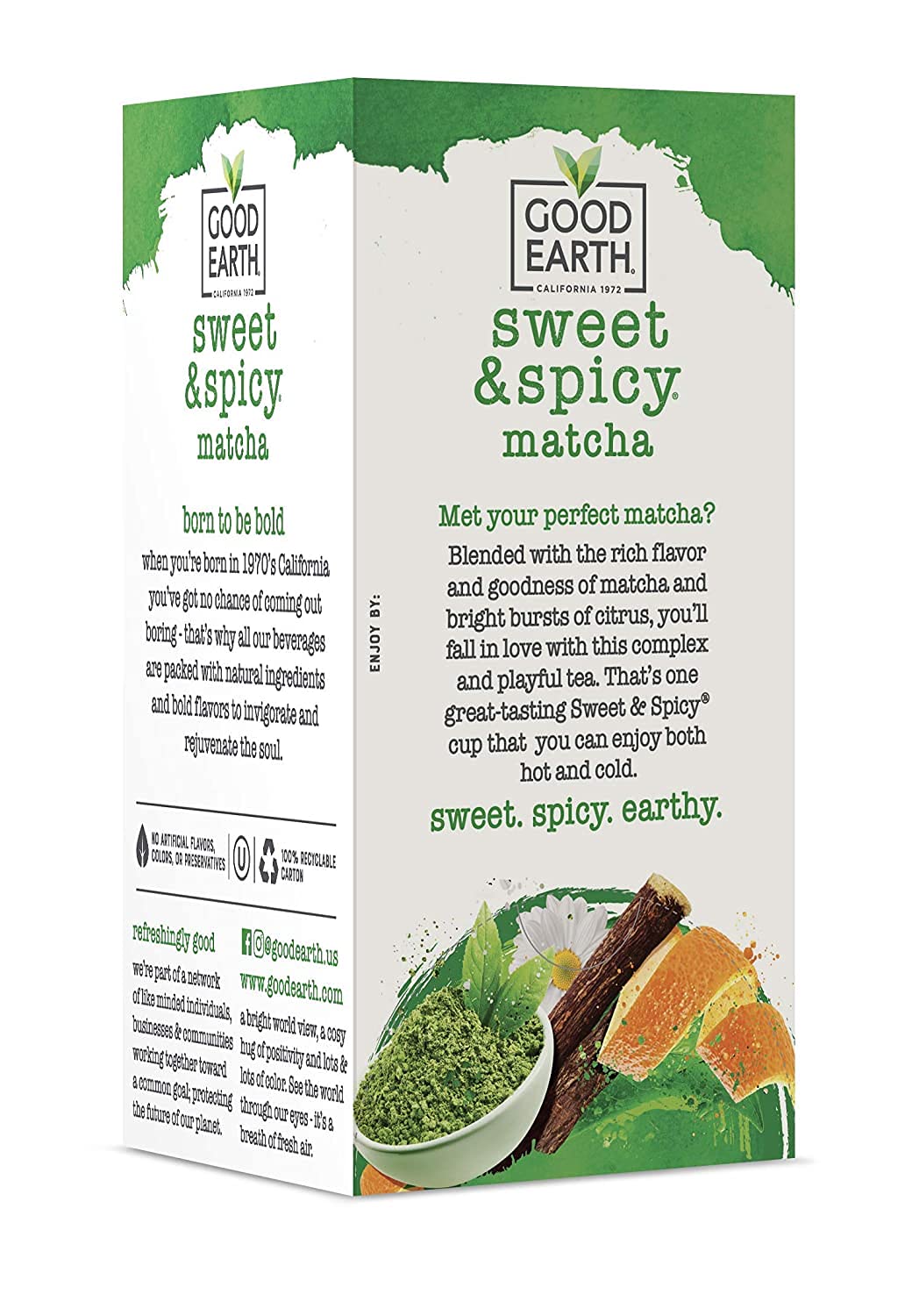 Good Earth Matcha Maker Green Tea, 18 Count Tea Bags (Pack of 6) by Good Earth [Foods]…