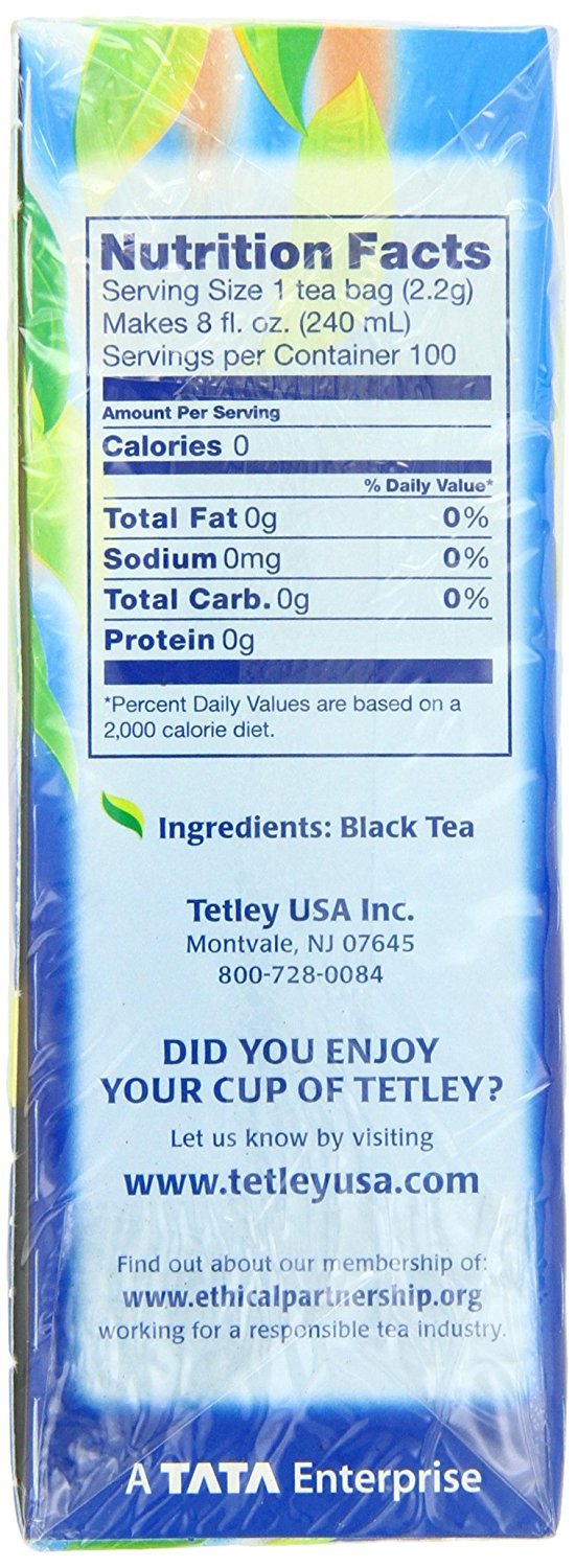 Tetley Inc Tea Bags, 100 Ct