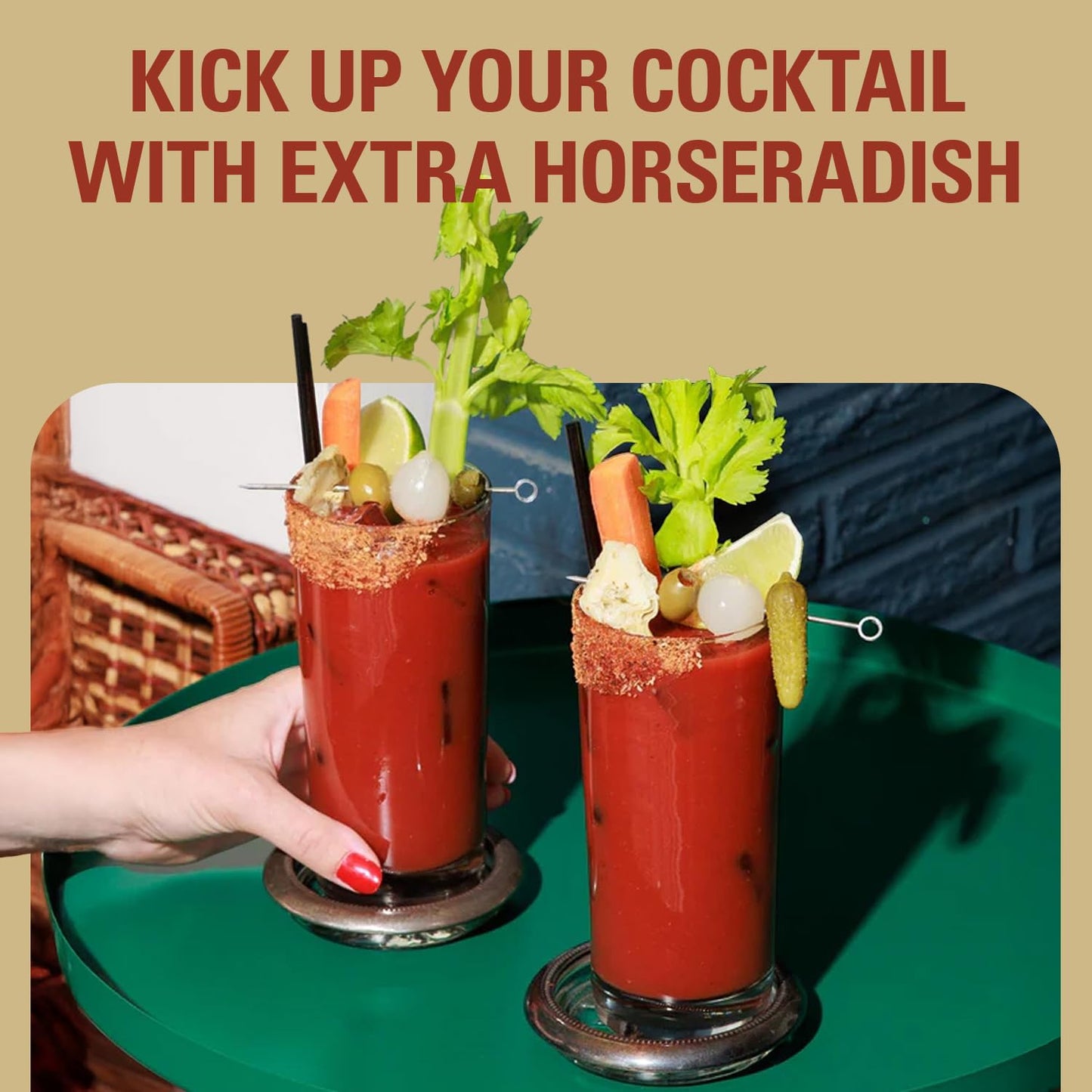 Demitri's Extra Horseradish Bloody Mary Seasoning Mix - Bloody Mary Mix - Concentrated Drink Mixer - Bold Rich Flavor - Ideal for Home Brunch Parties