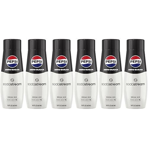 SodaStream Pepsi Zero Sugar Beverage Mix (440ml, Pack of 6)