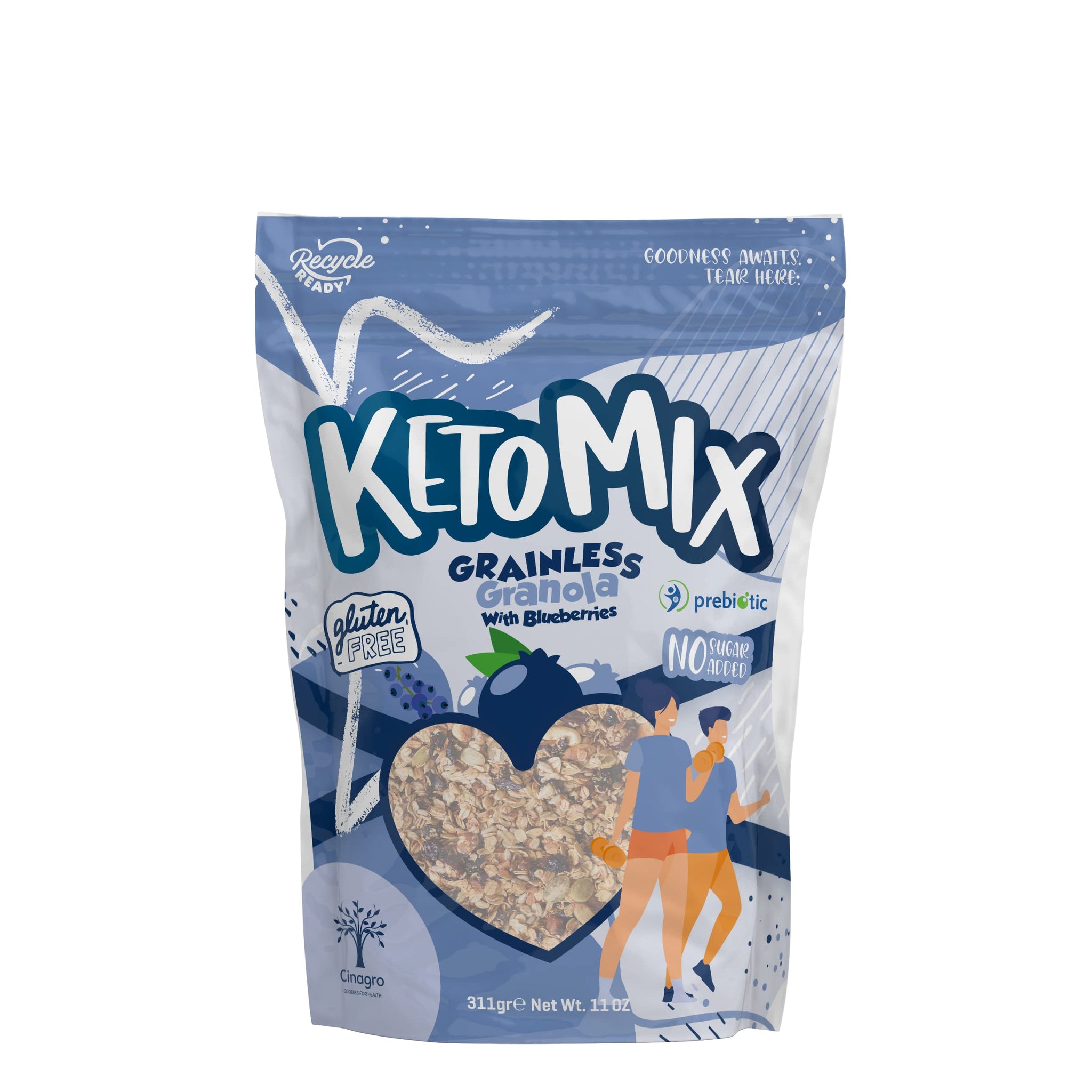 Cinagro Ketomix Gluten Free Prebiotic Added Functional Granola