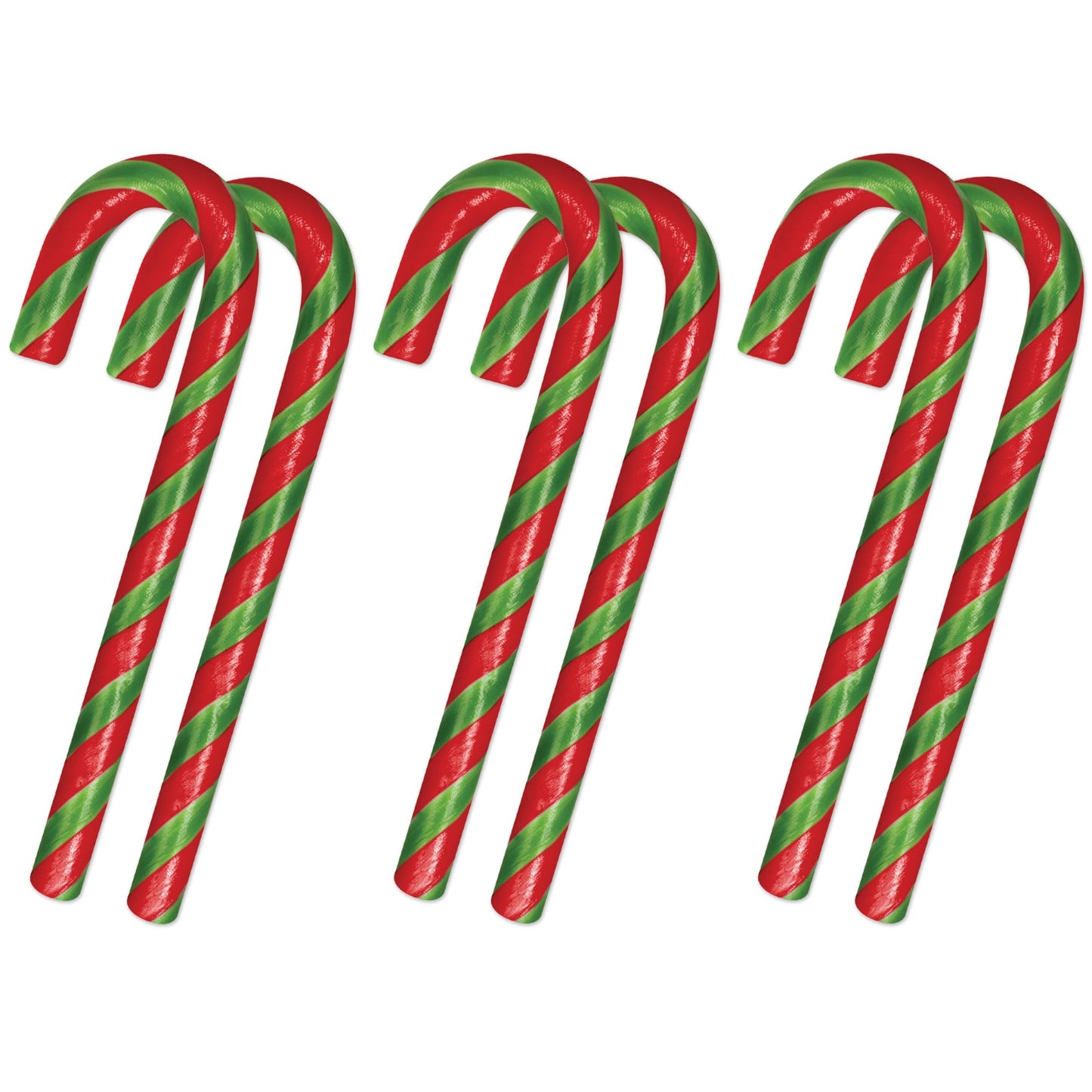 Archie McPhee's Jalapeño Candy Canes - 6 Count, 9 grams Each - Mexican Cuisine Inspired Holiday Candy, Perfect Christmas Stocking Stuffer and Gag Gift