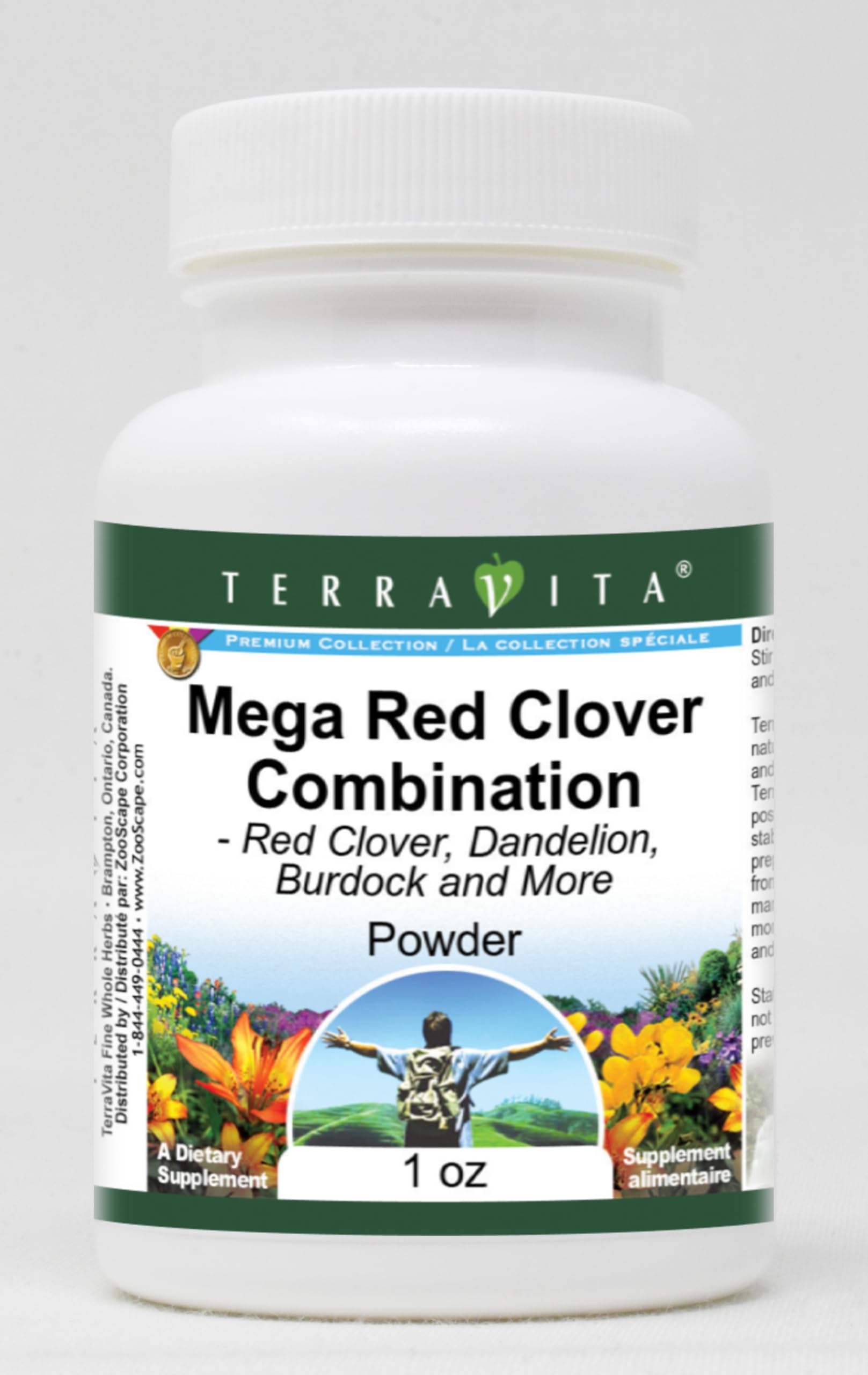 Mega Red Clover Combination - Red Clover, Dandelion, Burdock and More - Powder (1 oz, ZIN: 515574)