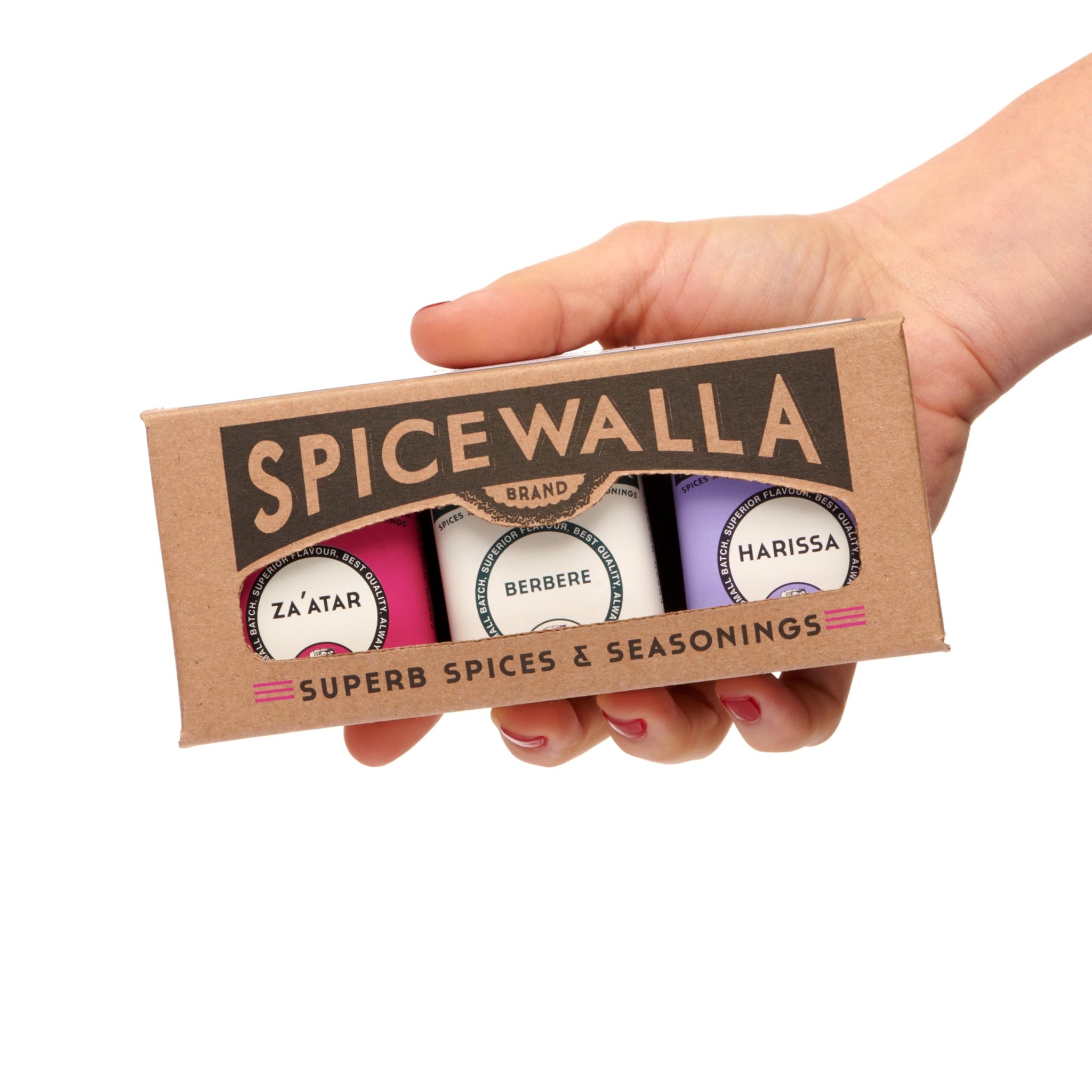 Spicewalla Middle Eastern Spices Set | Harissa Spice, Zaatar or Zahtar, Berbere, 3 Pack | Mediterranean Seasonings