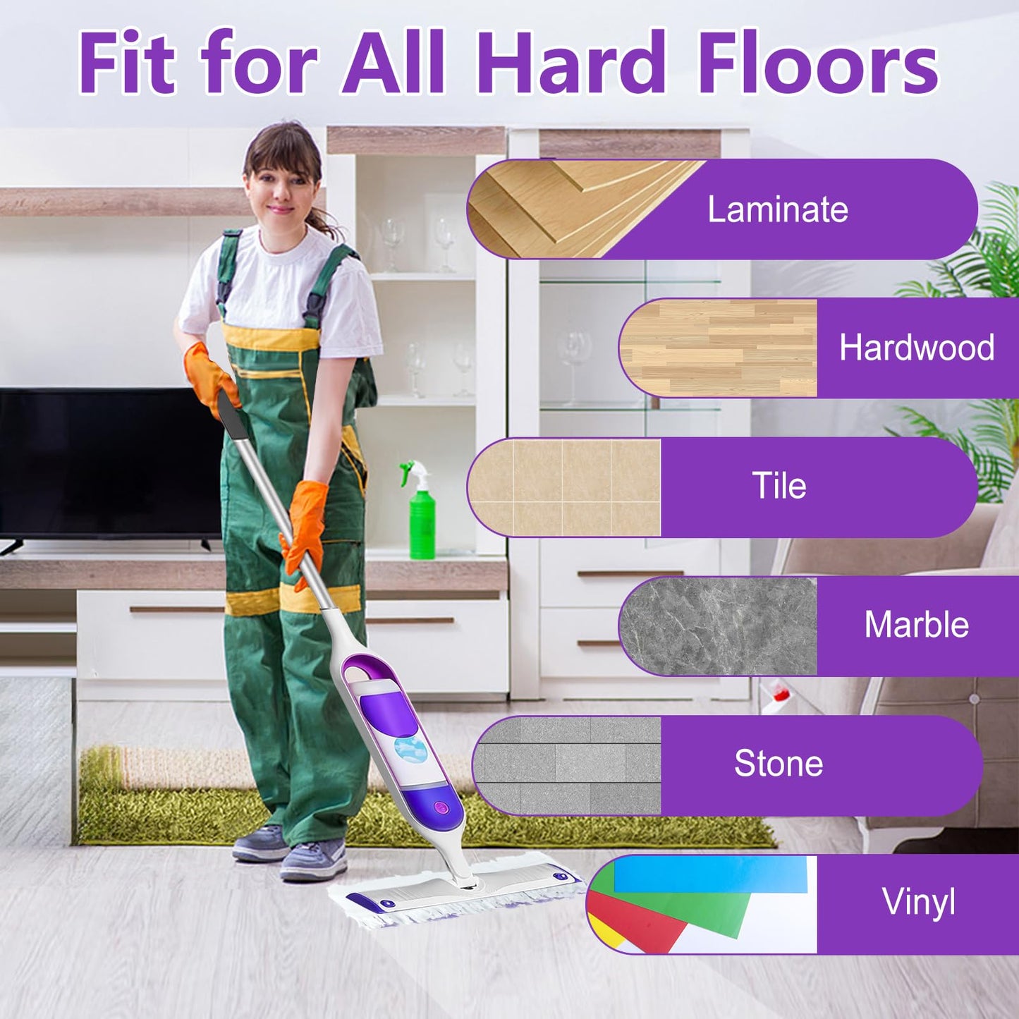 20P Swiffer mop Replacement Pads. Compatible with Swiffer Power Mop. Vacuum-Packed Disposable mop Pads. Suitable for Multiple Surfaces. Suitable