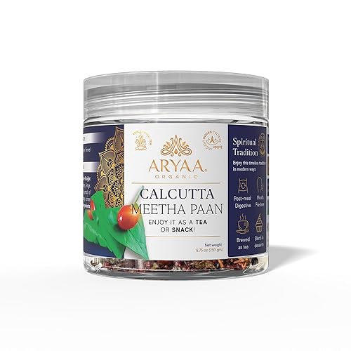 Aryaa Organic Calcutta Paan 8.75oz (250gm)- Elevate Your Snacking Experience | 100% Natural | Digestive Delight | Energy Infused | Vegan |